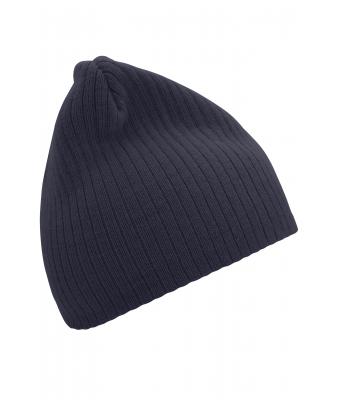 Unisexe Bonnet effet côtelé Marine 7830