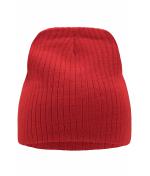 Unisexe Bonnet effet côtelé Rouge 7830
