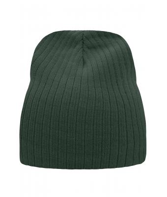 Unisex Rib Beanie Dark-green 7830