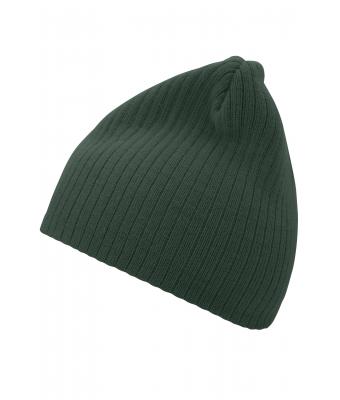 Unisex Rib Beanie Donkergroen 7830
