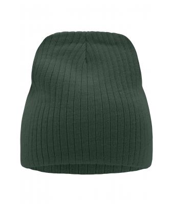 Unisex Rib Beanie Donkergroen 7830