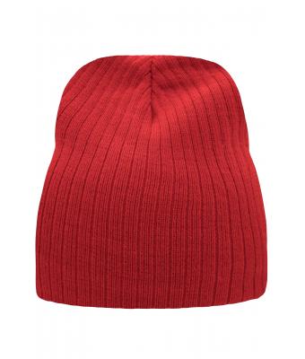 Unisex Rib Beanie Red 7830