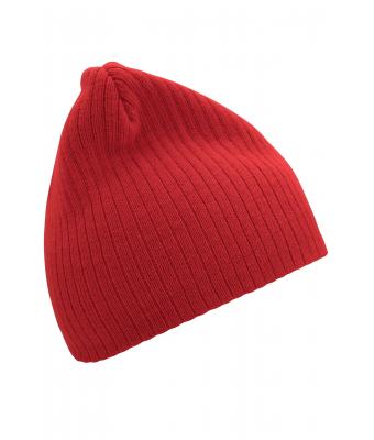 Unisex Rib Beanie Rood 7830