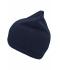 Unisex Knitted Beanie with Fleece Inset Navy 7832