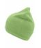 Unisex Knitted Beanie with Fleece Inset Lime-green 7832