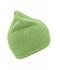 Unisex Knitted Beanie with Fleece Inset Lime-green 7832