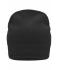 Unisex Knitted Beanie with Fleece Inset Zwart 7832