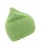 Unisex Knitted Beanie with Fleece Inset Lime 7832