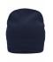 Unisex Knitted Beanie with Fleece Inset Navy 7832