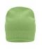Unisex Knitted Beanie with Fleece Inset Lime 7832