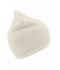 Unisex Knitted Beanie with Fleece Inset Off-white 7832