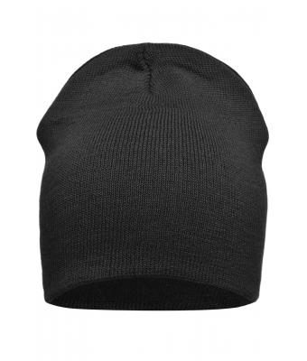 Unisexe Bonnet en coton Noir 7833