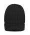 Unisexe Bonnet tricot doublé Noir 7882