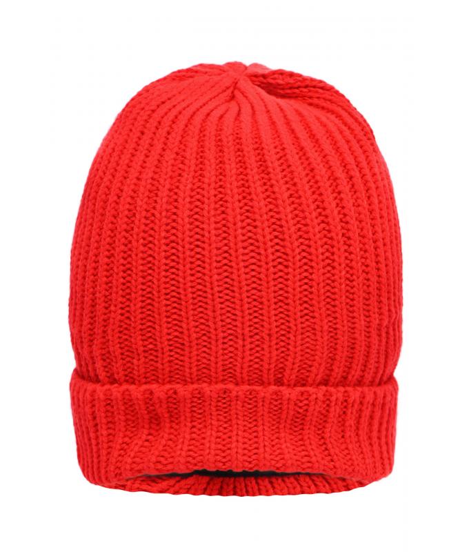 Unisex Warm Knitted Cap Red 7882