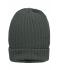 Unisex Warm knitted Cap Donkergrijs-melange 7882