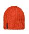 Unisex Casual Outsized Crocheted Cap Orange 7886