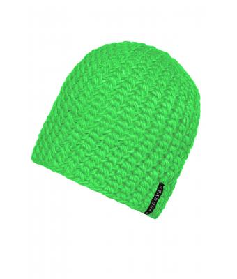 Unisex Casual Outsized Crocheted Cap Lime 7886