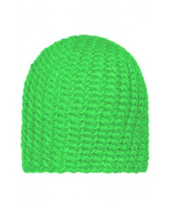 Unisex Casual Outsized Crocheted Cap Lime 7886
