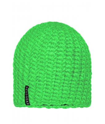 Unisex Casual Outsized Crocheted Cap Lime 7886