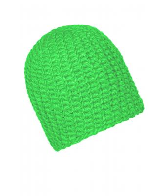 Unisex Casual Outsized Crocheted Cap Lime-green 7886