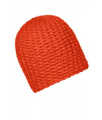 Unisex Casual Outsized Crocheted Cap Orange 7886
