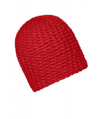 Unisex Casual Outsized Crocheted Cap Rood 7886