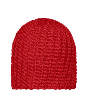 Unisex Casual Outsized Crocheted Cap Rood 7886