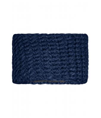 Unisex Crocheted Headband Navy 7996