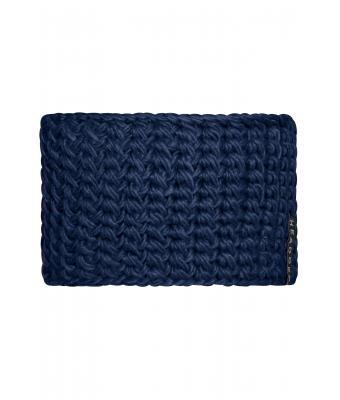 Unisex Crocheted Headband Navy 7996
