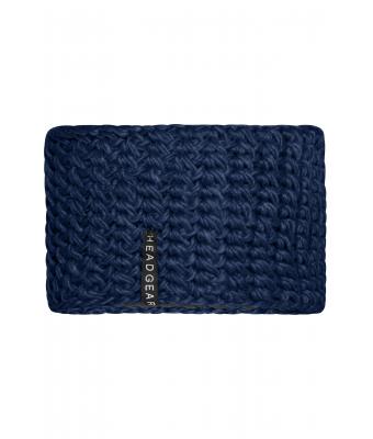 Unisex Crocheted Headband Navy 7996