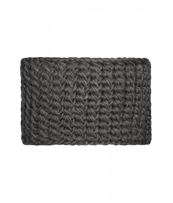 Unisex Crocheted Headband Carbon 7996
