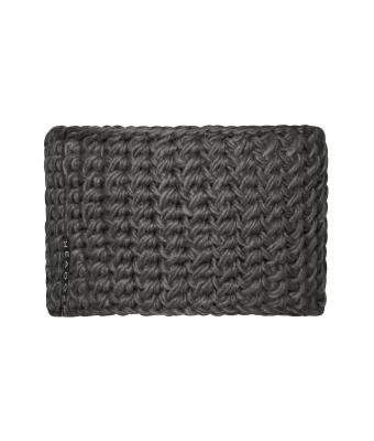 Unisex Crocheted Headband Carbon 7996