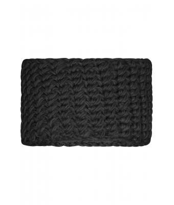 Unisex Crocheted Headband Zwart 7996