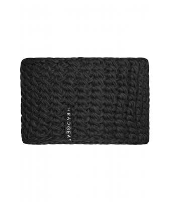 Unisex Crocheted Headband Zwart 7996