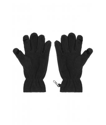 Unisexe Gants tactiles micro-polaire Noir 7997