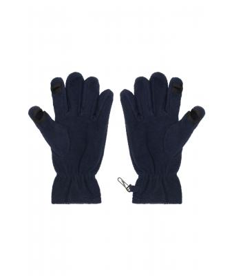 Unisex Touch-Screen Fleece Gloves Navy 7997