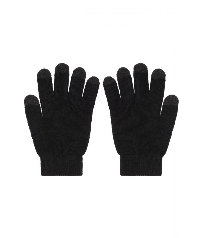 Unisex Touch-Screen Knitted Gloves Zwart 7998