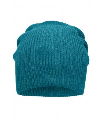 Unisexe Bonnet long tricoté Pétrole 8004