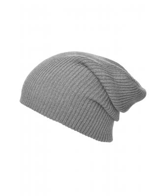 Unisexe Bonnet long tricoté Gris-clair-mélange 8004