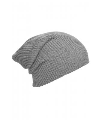 Unisexe Bonnet long tricoté Gris-clair-mélange 8004
