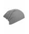 Unisexe Bonnet long tricoté Gris-clair-mélange 8004