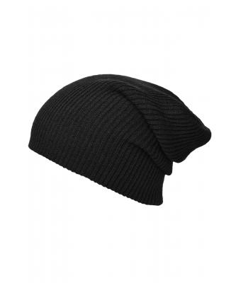 Unisexe Bonnet long tricoté Noir 8004