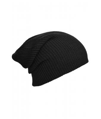Unisexe Bonnet long tricoté Noir 8004