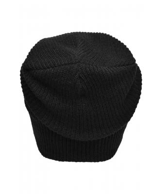 Unisexe Bonnet long tricoté Noir 8004