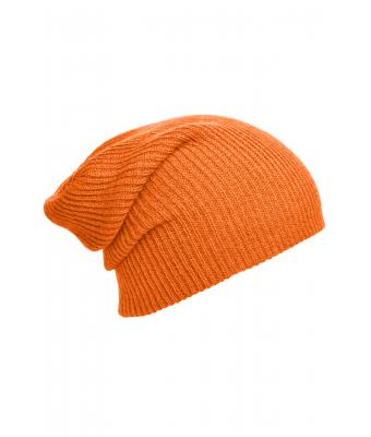 Unisexe Bonnet long tricoté Orange 8004