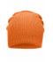 Unisexe Bonnet long tricoté Orange 8004
