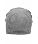 Unisex Knitted Long Beanie Lichtgrijs-melange 8004