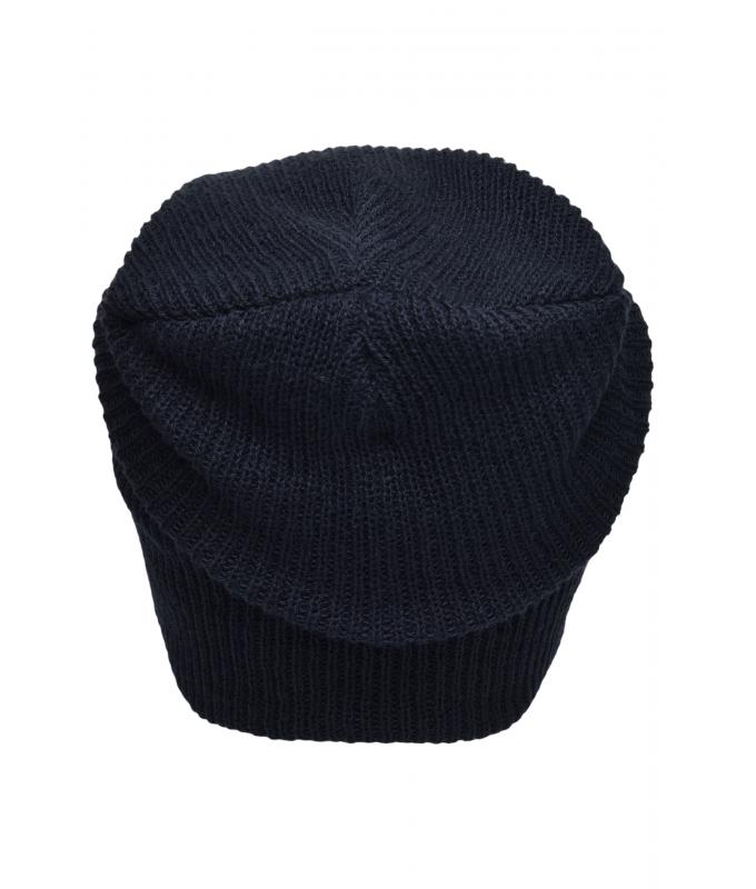 Unisex Knitted Long Beanie Navy 8004