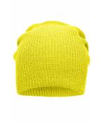 Unisex Knitted Long Beanie Geel 8004