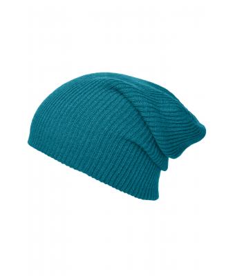 Unisex Knitted Long Beanie Petrol 8004